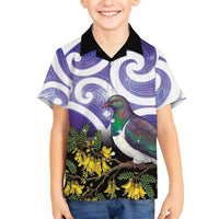 Kekeru New Zealand Matariki Hawaiian Shirt Kukupa Kowhai Maori New Year Purple Version LT14 - Polynesian Pride