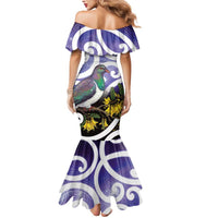 Kekeru New Zealand Matariki Mermaid Dress Kukupa Kowhai Maori New Year Purple Version LT14 - Polynesian Pride