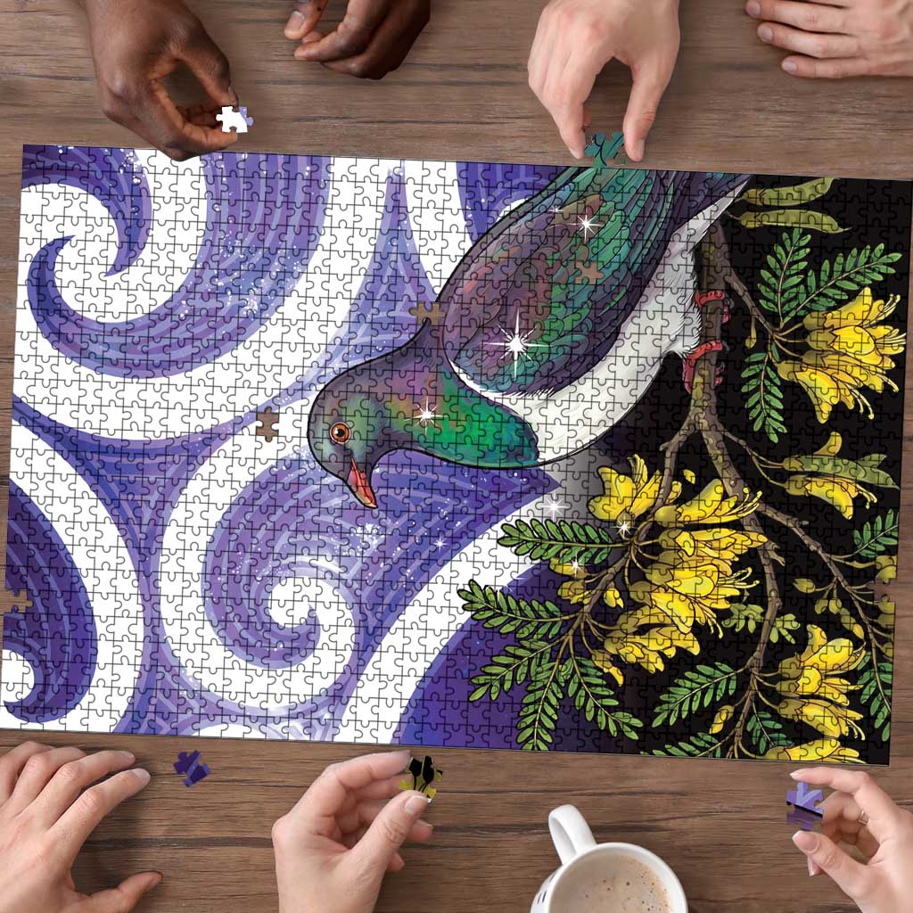 Kekeru New Zealand Matariki Puzzle Kukupa Kowhai Maori New Year Purple Version