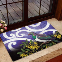 Kekeru New Zealand Matariki Rubber Doormat Kukupa Kowhai Maori New Year Purple Version