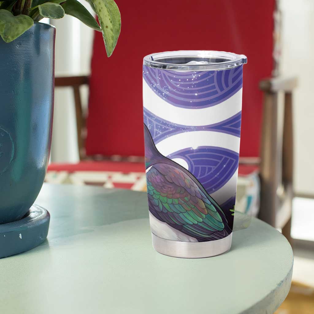 Kekeru New Zealand Matariki Tumbler Cup Kukupa Kowhai Maori New Year Purple Version LT14 - Polynesian Pride