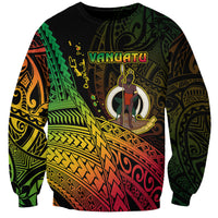 Personalised Vanuatu Sweatshirt Proud To Be A Ni-Van LT14 Unisex Black - Polynesian Pride