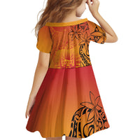 French Polynesia Manta Ray Tattoo Family Matching Off Shoulder Maxi Dress and Hawaiian Shirt Tahiti Hahalua Tiare Maori Gradient Style LT14 - Polynesian Pride