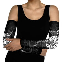 French Polynesia Manta Ray Tattoo Arm Sleeves Tahiti Hahalua Turtle Shark Black Color