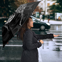 French Polynesia Manta Ray Tattoo Umbrella Tahiti Hahalua Turtle Shark Black Color