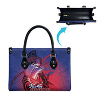 Guam Blue Marlin Fishing Leather Bag Guahan Fish Hook Tattoo