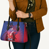 Guam Blue Marlin Fishing Leather Bag Guahan Fish Hook Tattoo