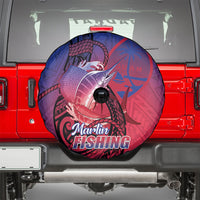 Guam Blue Marlin Fishing Spare Tire Cover Guahan Fish Hook Tattoo