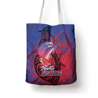 Guam Blue Marlin Fishing Tote Bag Guahan Fish Hook Tattoo