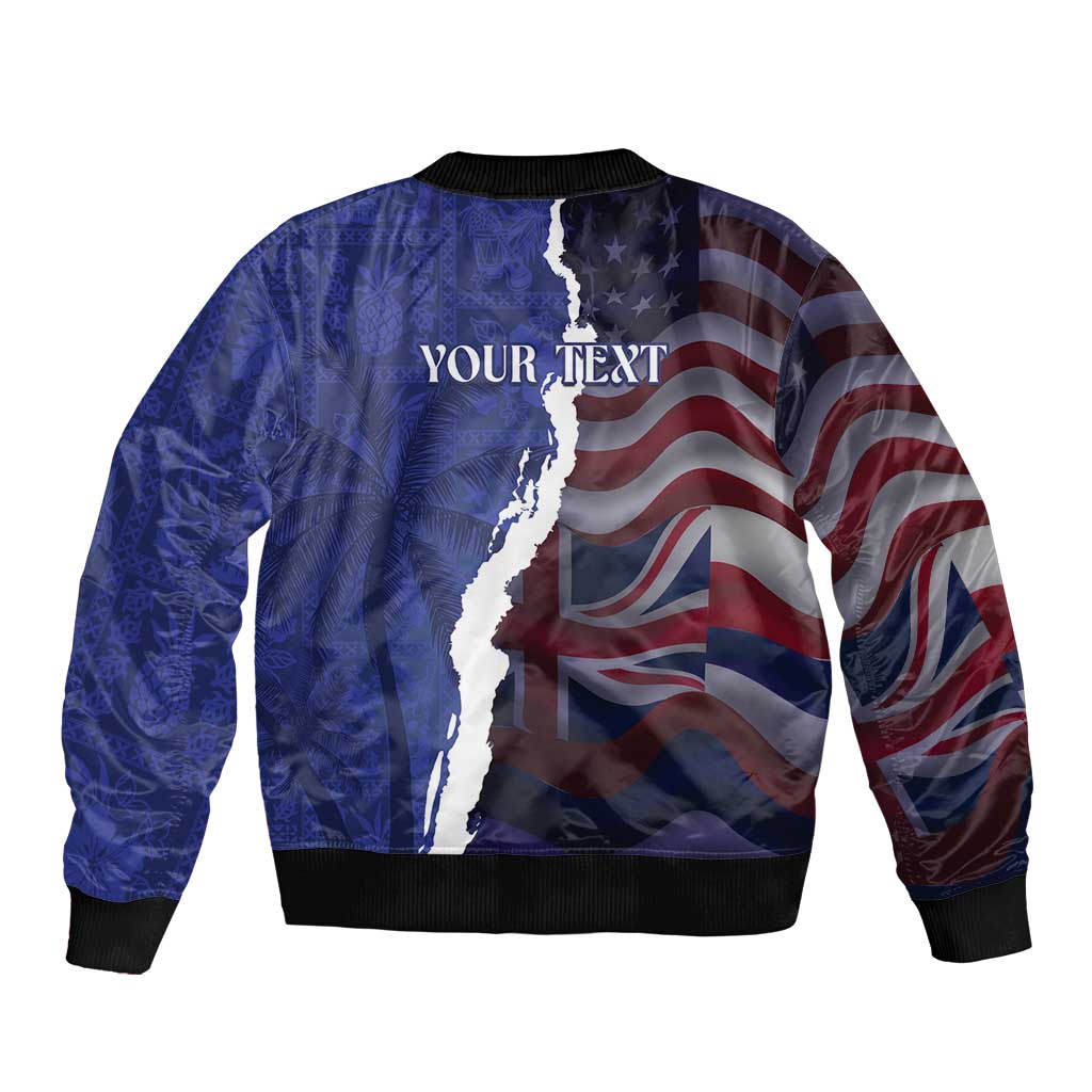 Personalized Hawaii Statehood Day Bomber Jacket 66th Anniversary - Polynesian Pride