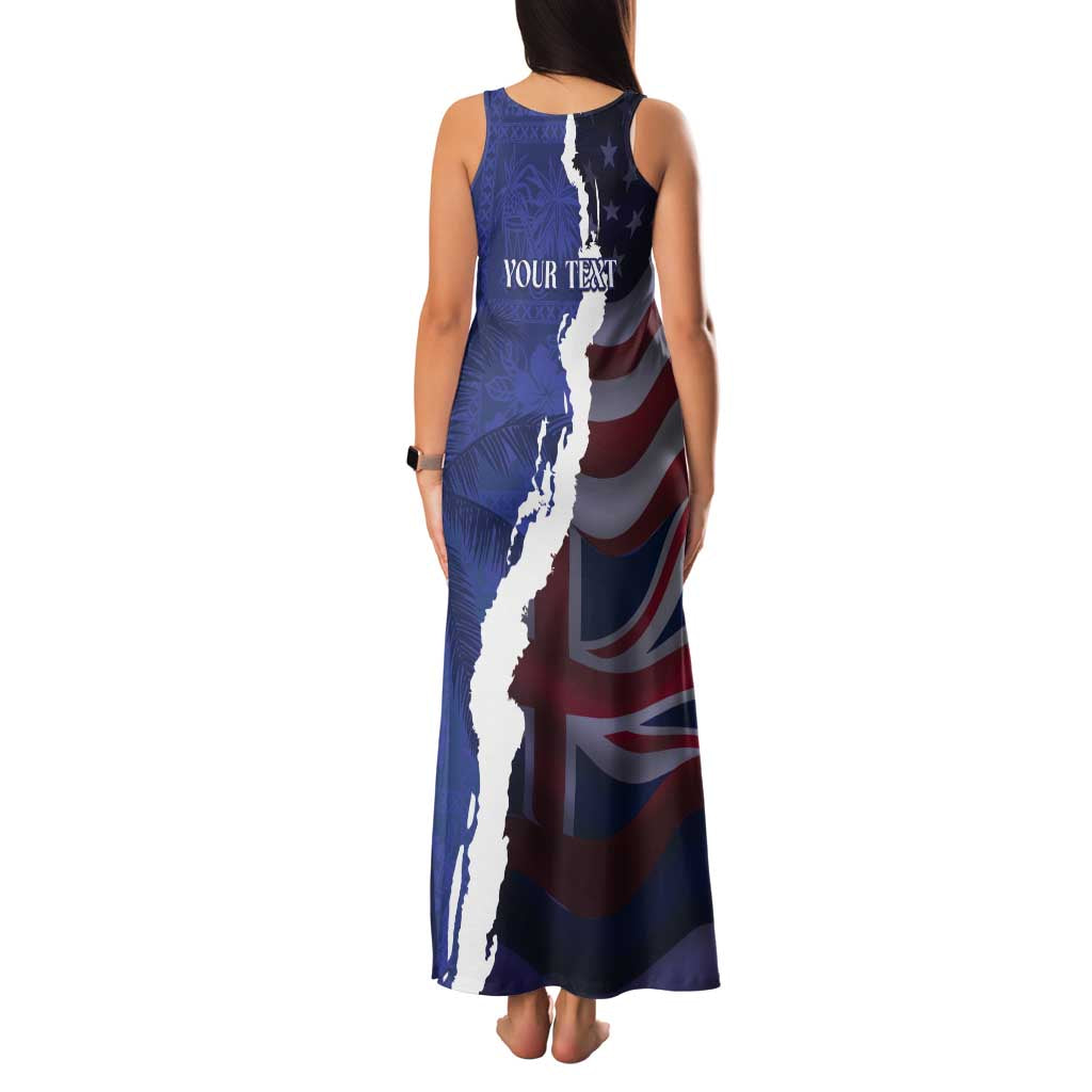 Personalized Hawaii Statehood Day Family Matching Tank Maxi Dress and Hawaiian Shirt 66th Anniversary - Polynesian Pride
