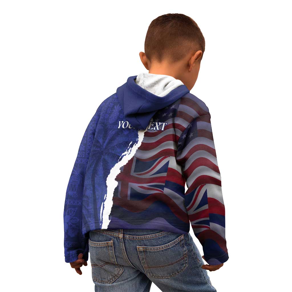 Personalized Hawaii Statehood Day Kid Hoodie 66th Anniversary - Polynesian Pride