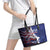 Personalized Hawaii Statehood Day Leather Tote Bag 66th Anniversary - Polynesian Pride