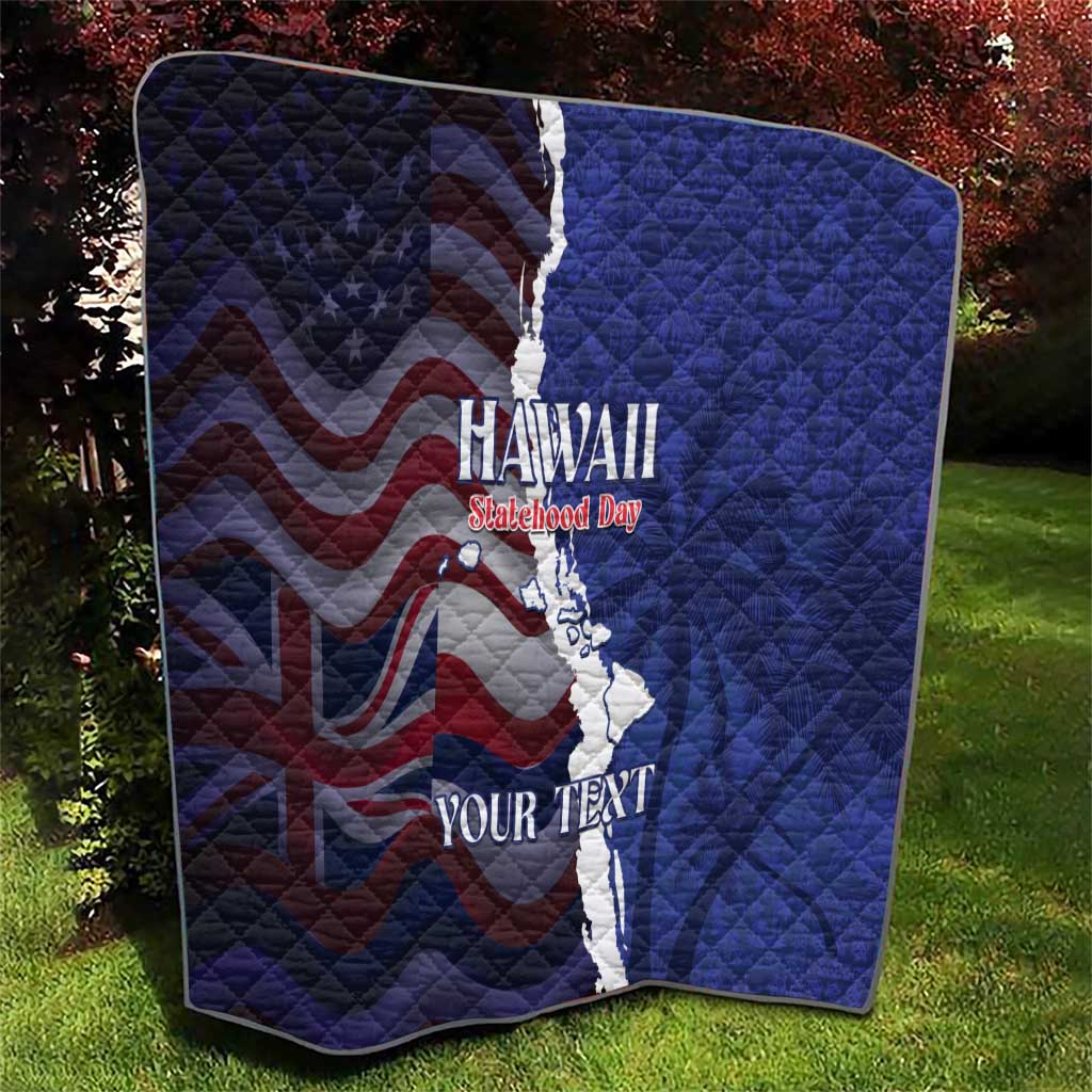 Personalized Hawaii Statehood Day Quilt 66th Anniversary - Polynesian Pride