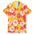 Yellow Hawaii Hibiscus Family Matching Off The Shoulder Long Sleeve Dress and Hawaiian Shirt Tropical Flowers Seamless Pattern - Polynesian Pride