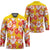 Yellow Hawaii Hibiscus Hockey Jersey Tropical Flowers Seamless Pattern - Polynesian Pride