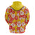 Yellow Hawaii Hibiscus Hoodie Tropical Flowers Seamless Pattern - Polynesian Pride