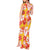 Yellow Hawaii Hibiscus Tank Maxi Dress Tropical Flowers Seamless Pattern - Polynesian Pride