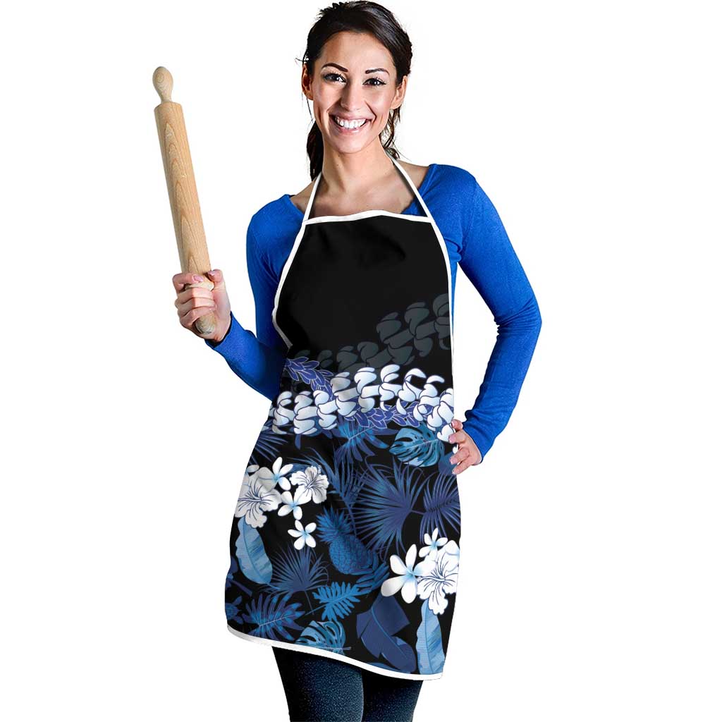 Polu Aloha Hawaii Lei Apron Tropical Flowers Elegant Vibe - Polynesian Pride