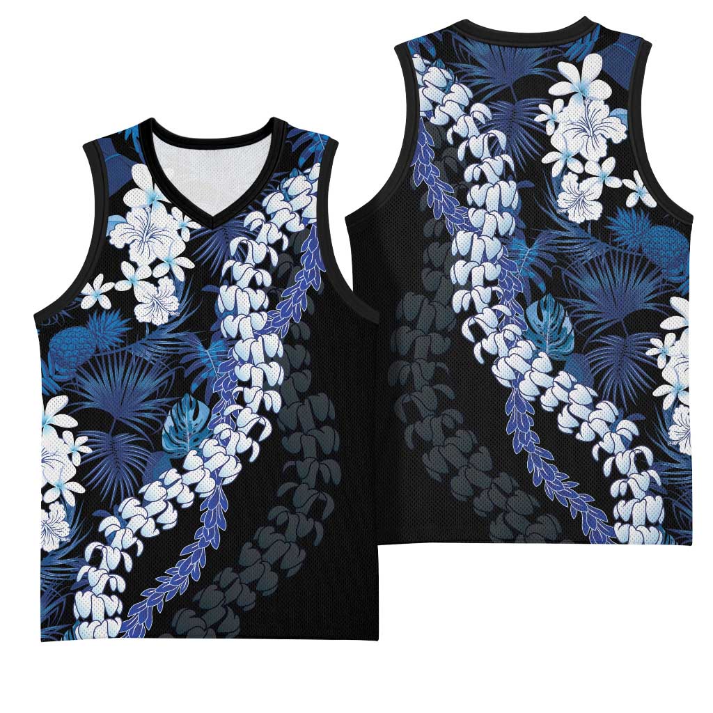 Polu Aloha Hawaii Lei Basketball Jersey Tropical Flowers Elegant Vibe LT14 - Polynesian Pride