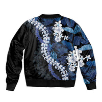 Polu Aloha Hawaii Lei Bomber Jacket Tropical Flowers Elegant Vibe - Polynesian Pride