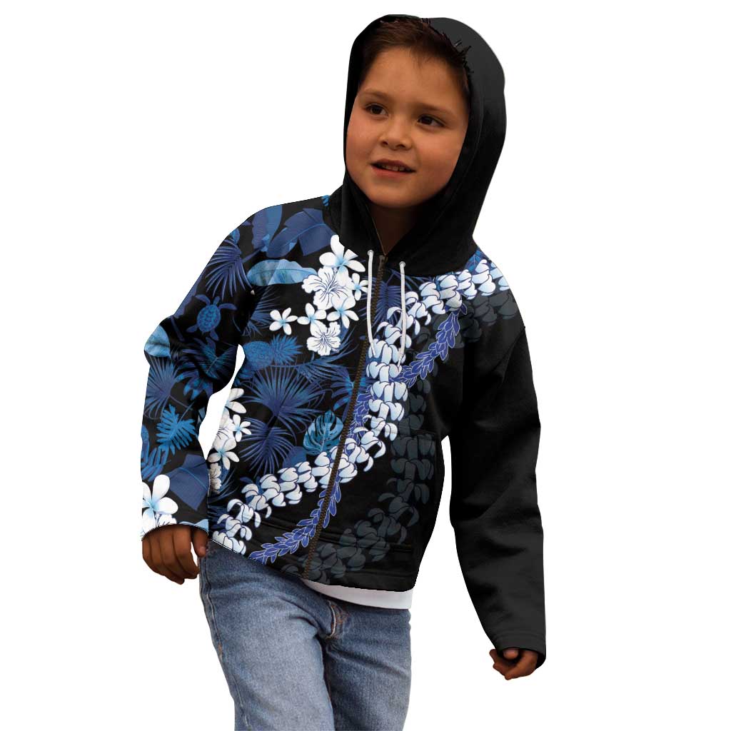 Polu Aloha Hawaii Lei Kid Hoodie Tropical Flowers Elegant Vibe LT14 - Polynesian Pride