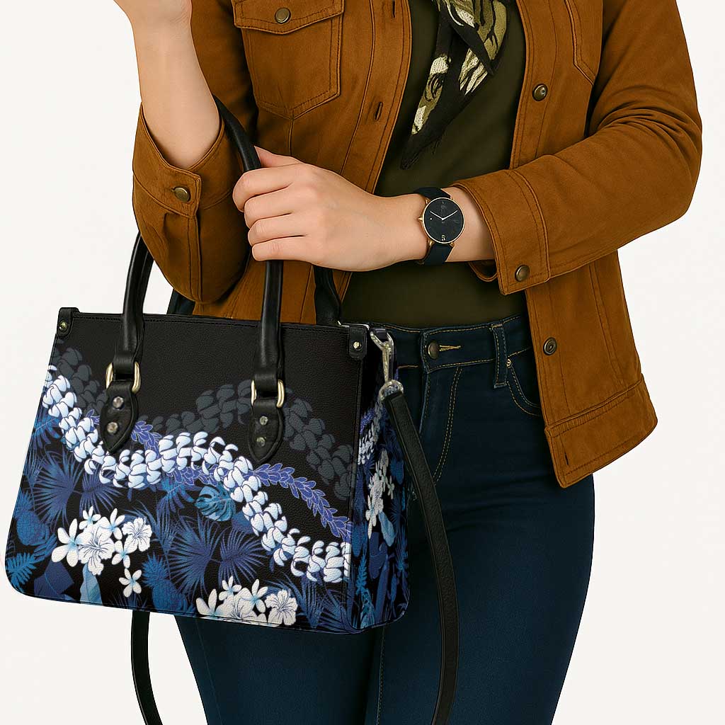 Polu Aloha Hawaii Lei Leather Bag Tropical Flowers Elegant Vibe - Polynesian Pride