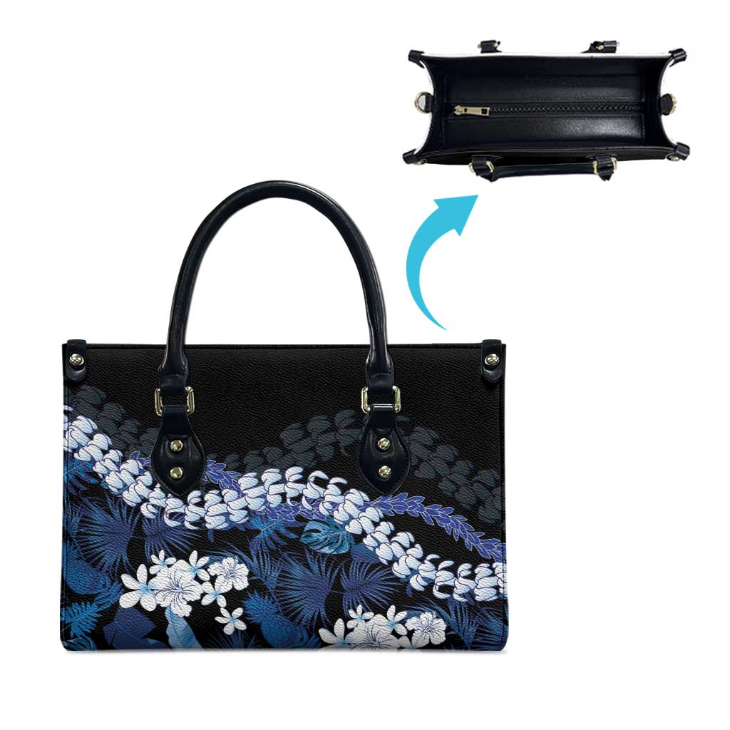 Polu Aloha Hawaii Lei Leather Bag Tropical Flowers Elegant Vibe - Polynesian Pride