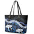Polu Aloha Hawaii Lei Leather Tote Bag Tropical Flowers Elegant Vibe - Polynesian Pride