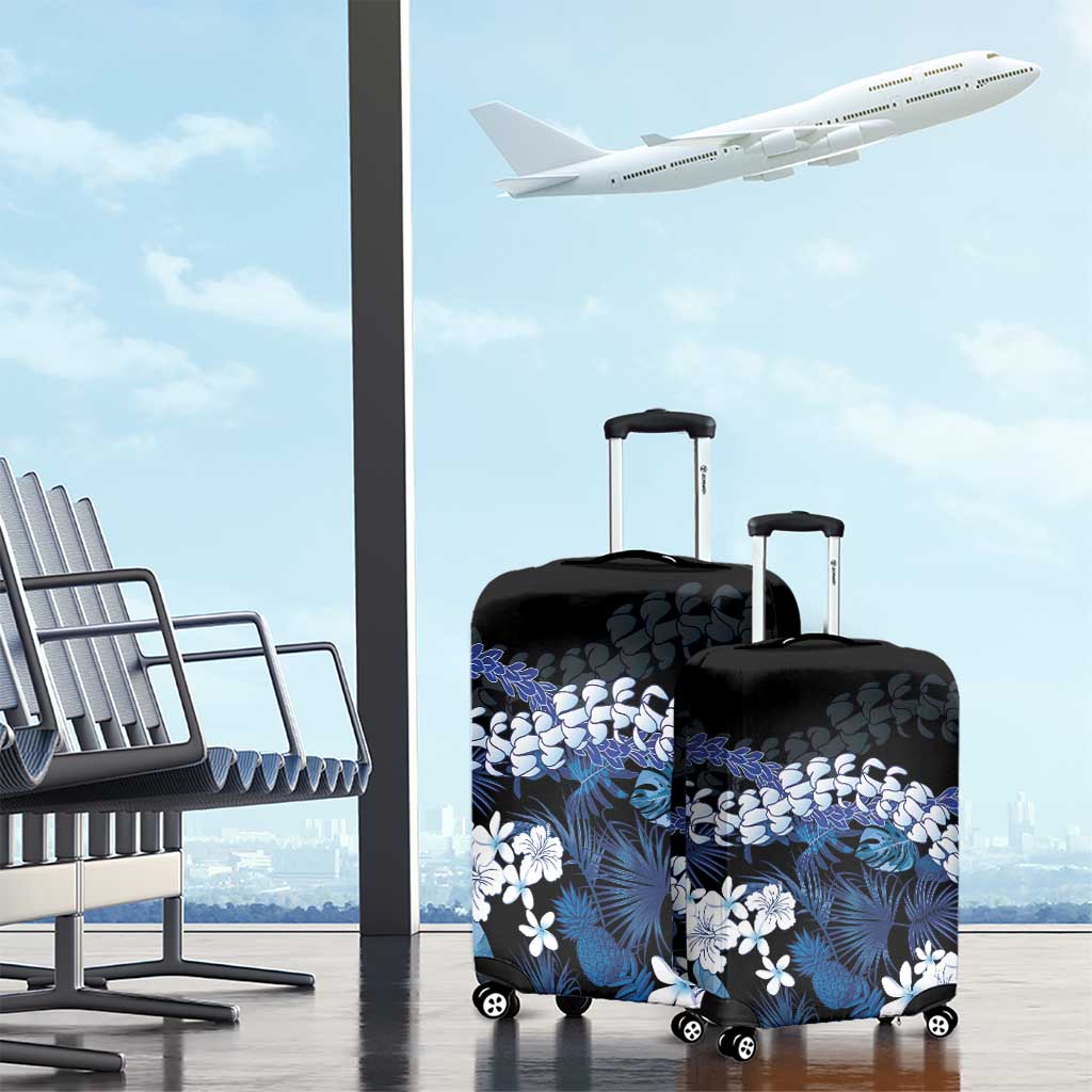 Polu Aloha Hawaii Lei Luggage Cover Tropical Flowers Elegant Vibe - Polynesian Pride