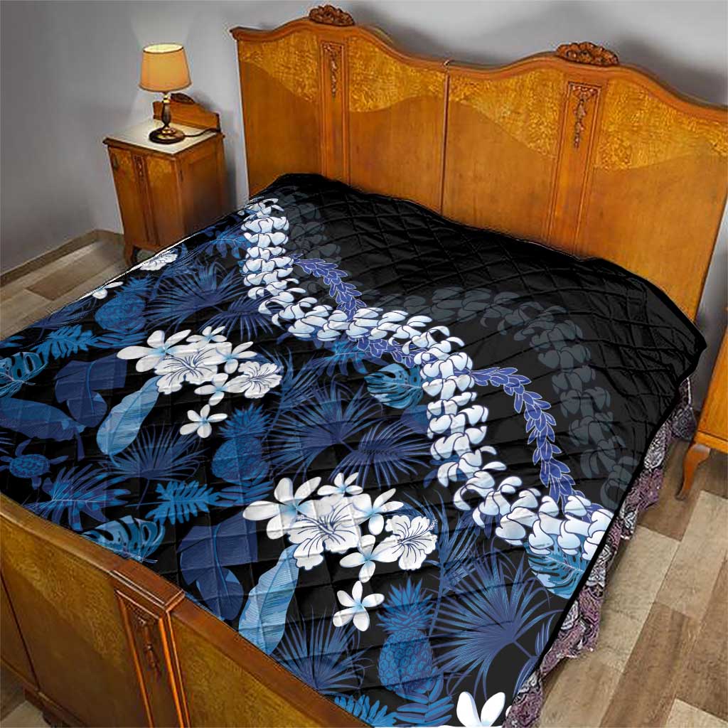 Polu Aloha Hawaii Lei Quilt Tropical Flowers Elegant Vibe - Polynesian Pride