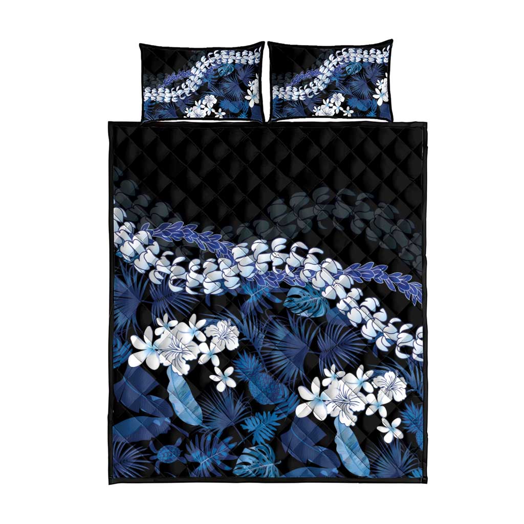 Polu Aloha Hawaii Lei Quilt Bed Set Tropical Flowers Elegant Vibe - Polynesian Pride