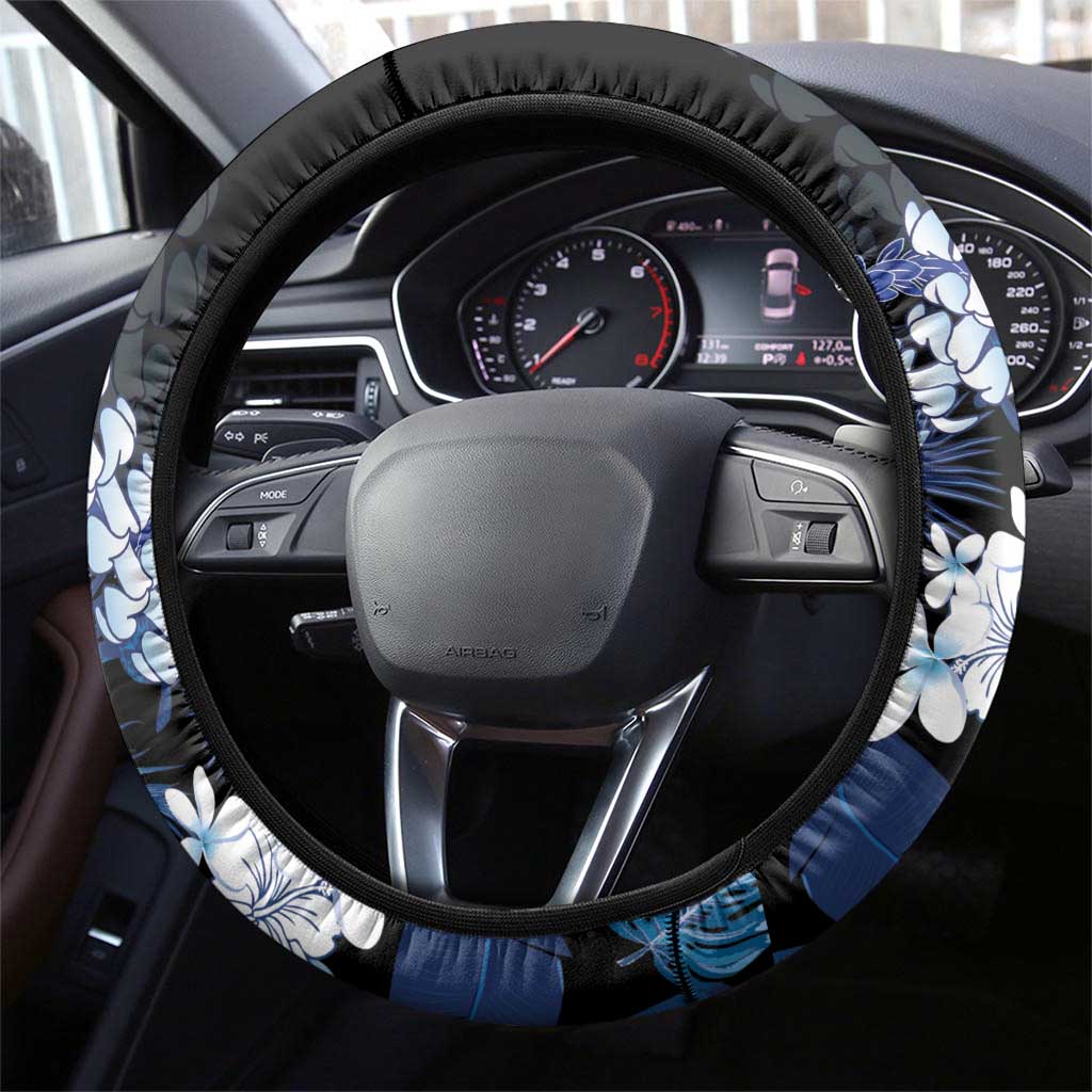 Polu Aloha Hawaii Lei Steering Wheel Cover Tropical Flowers Elegant Vibe LT14 - Polynesian Pride