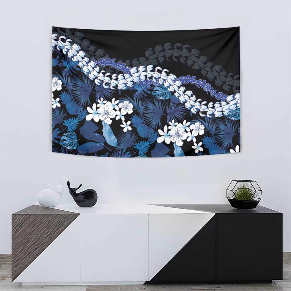 Polu Aloha Hawaii Lei Tapestry Tropical Flowers Elegant Vibe - Polynesian Pride