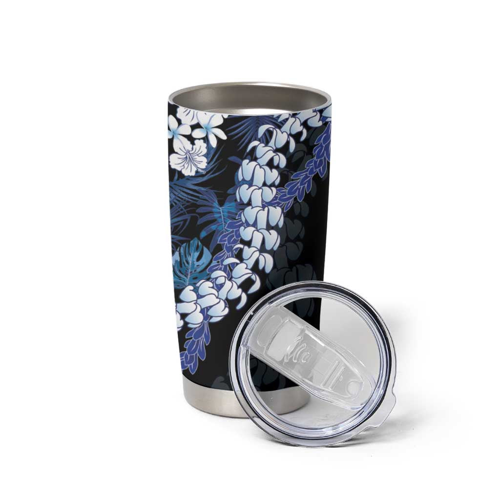 Polu Aloha Hawaii Lei Tumbler Cup Tropical Flowers Elegant Vibe LT14 - Polynesian Pride