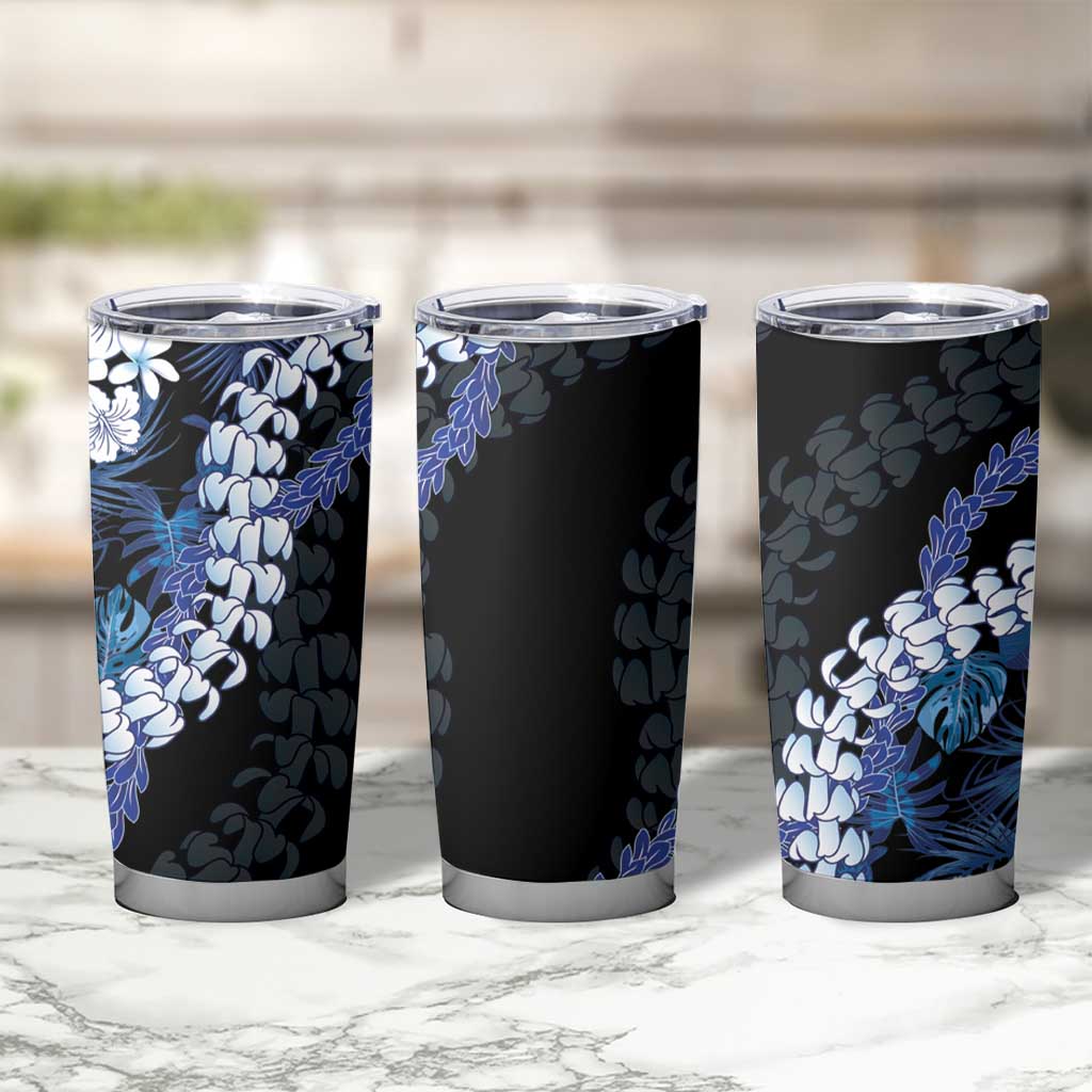 Polu Aloha Hawaii Lei Tumbler Cup Tropical Flowers Elegant Vibe LT14 - Polynesian Pride