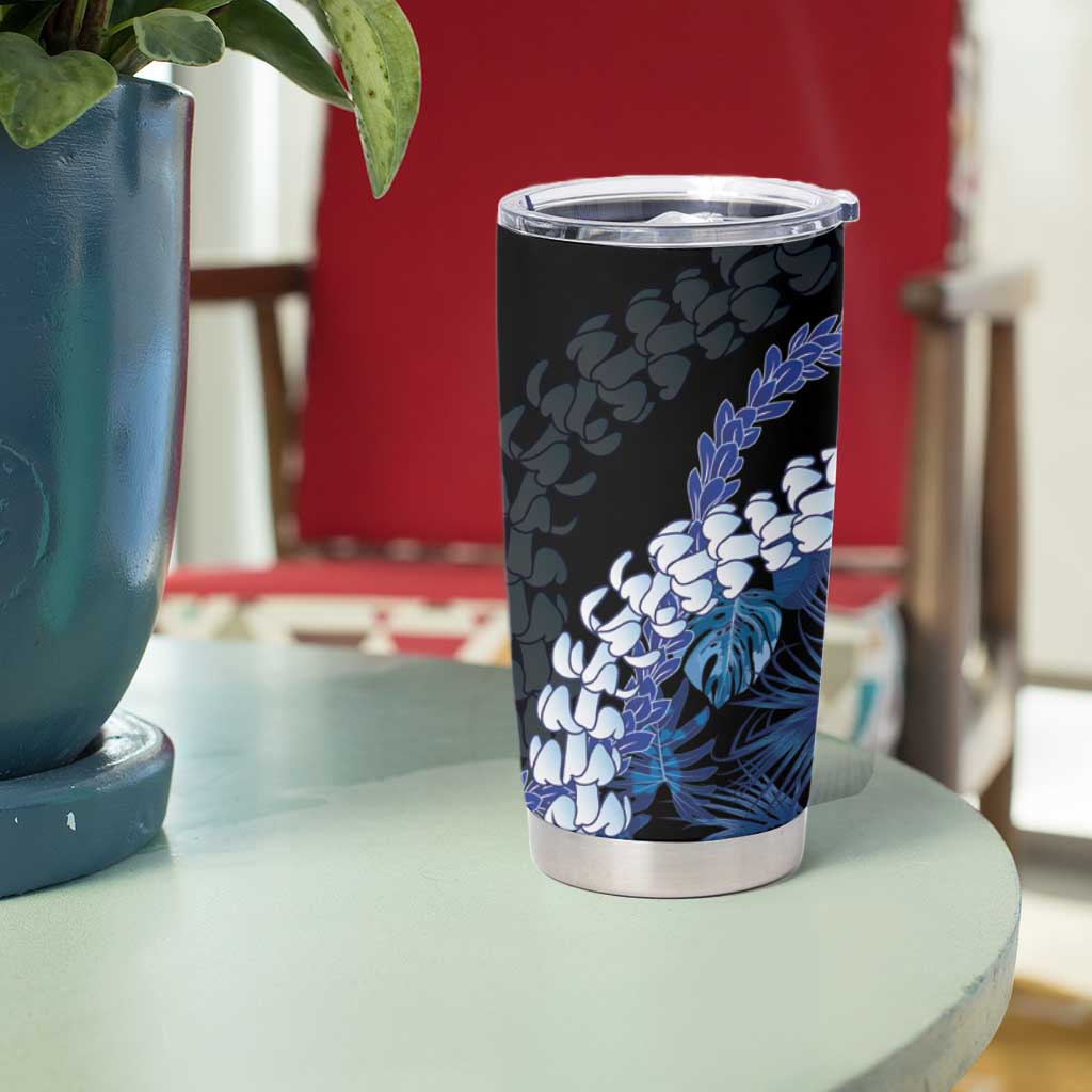 Polu Aloha Hawaii Lei Tumbler Cup Tropical Flowers Elegant Vibe LT14 - Polynesian Pride