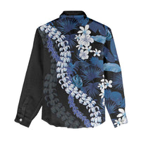 Polu Aloha Hawaii Lei Women Casual Shirt Tropical Flowers Elegant Vibe LT14 - Polynesian Pride