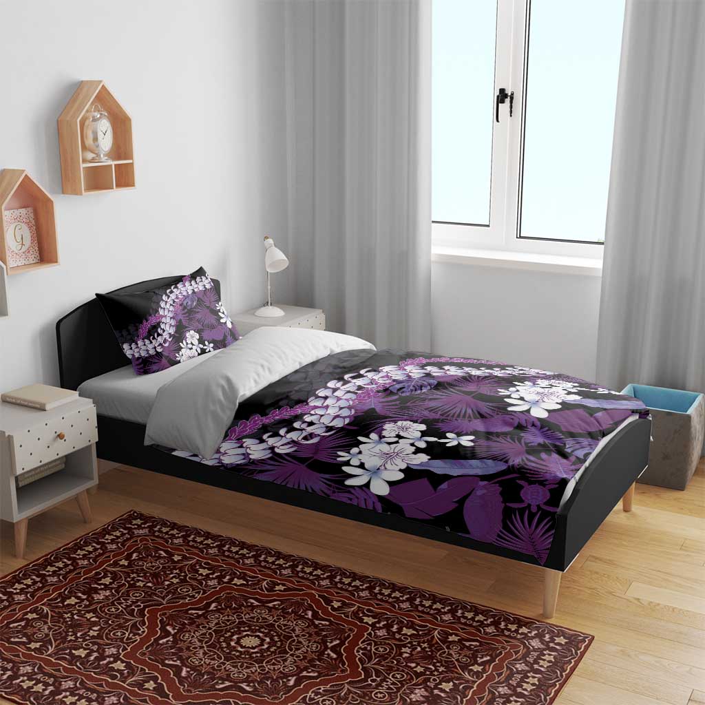 Poni Aloha Hawaii Lei Bedding Set Tropical Flowers Elegant Vibe - Polynesian Pride