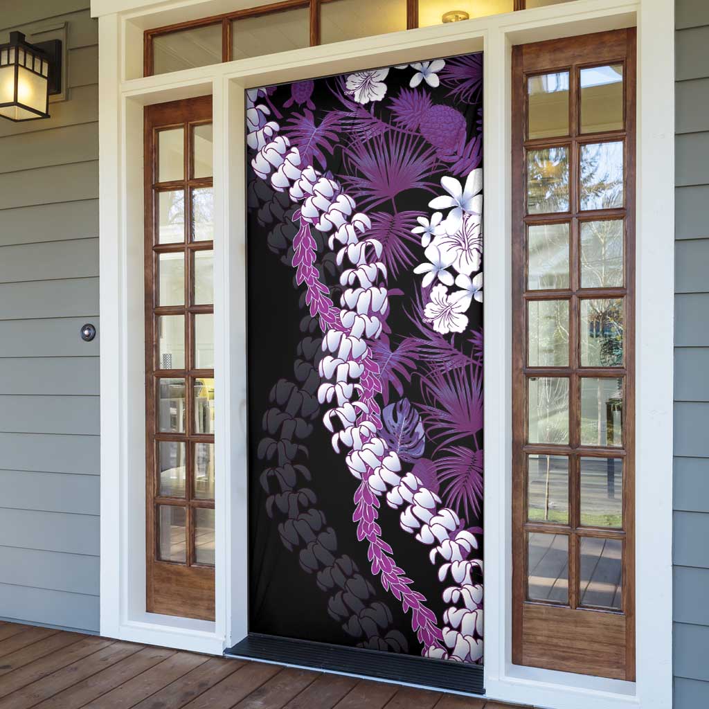 Poni Aloha Hawaii Lei Door Cover Tropical Flowers Elegant Vibe LT14 - Polynesian Pride