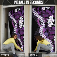 Poni Aloha Hawaii Lei Door Cover Tropical Flowers Elegant Vibe LT14 - Polynesian Pride