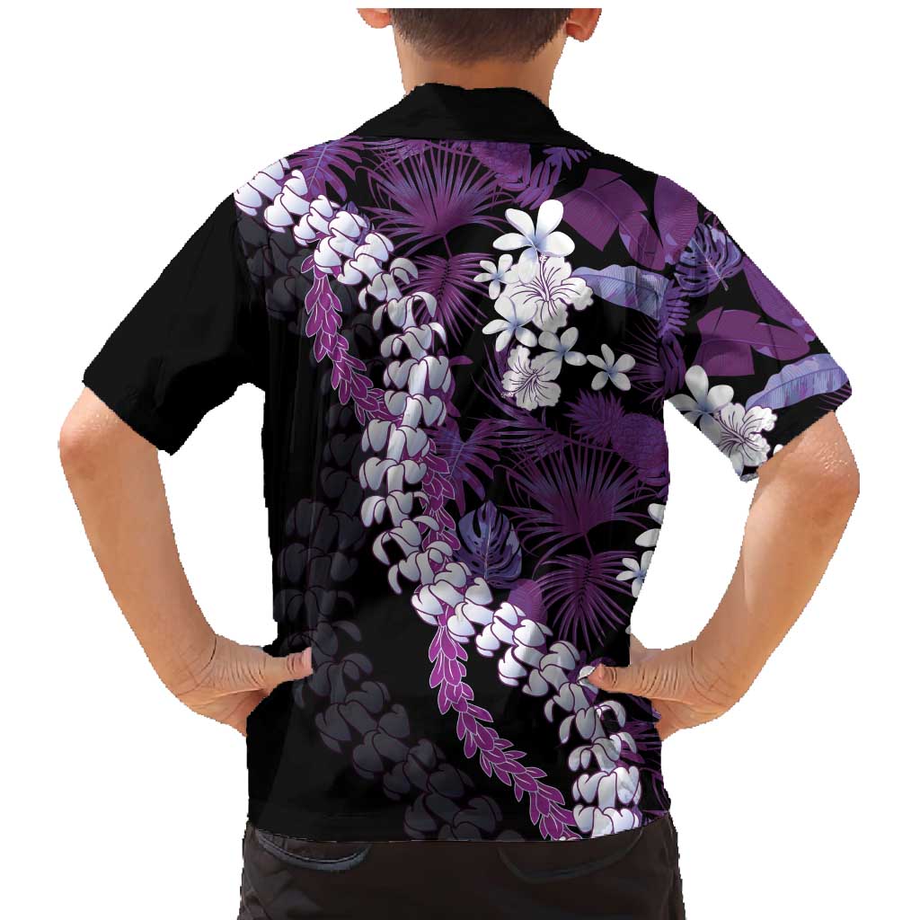 Poni Aloha Hawaii Lei Family Matching Mermaid Dress and Hawaiian Shirt Tropical Flowers Elegant Vibe LT14 - Polynesian Pride
