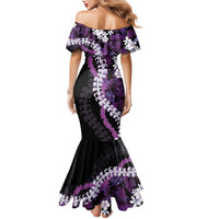 Poni Aloha Hawaii Lei Family Matching Mermaid Dress and Hawaiian Shirt Tropical Flowers Elegant Vibe LT14 - Polynesian Pride