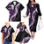 Poni Aloha Hawaii Lei Family Matching Off The Shoulder Long Sleeve Dress and Hawaiian Shirt Tropical Flowers Elegant Vibe - Polynesian Pride