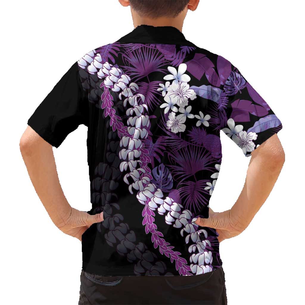 Poni Aloha Hawaii Lei Family Matching Tank Maxi Dress and Hawaiian Shirt Tropical Flowers Elegant Vibe LT14 - Polynesian Pride