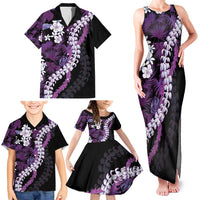 Poni Aloha Hawaii Lei Family Matching Tank Maxi Dress and Hawaiian Shirt Tropical Flowers Elegant Vibe LT14 - Polynesian Pride