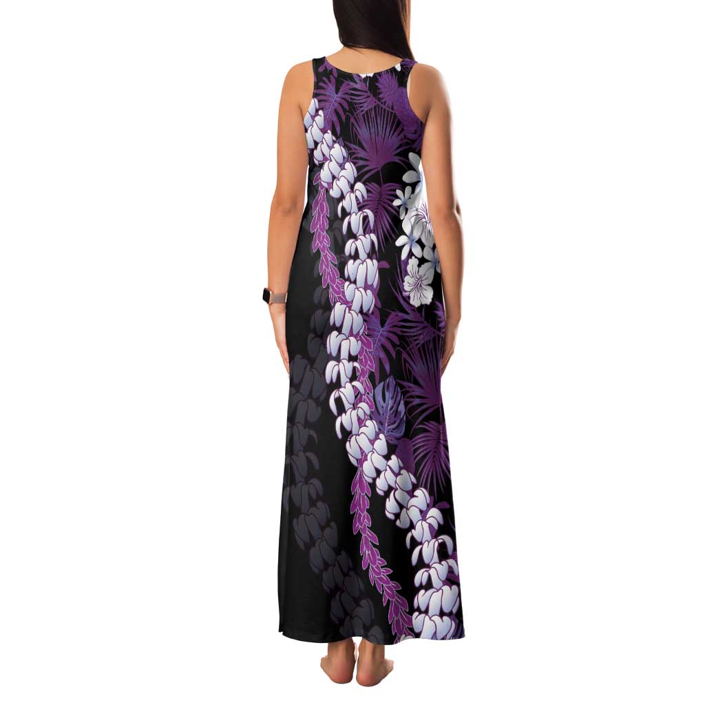 Poni Aloha Hawaii Lei Family Matching Tank Maxi Dress and Hawaiian Shirt Tropical Flowers Elegant Vibe LT14 - Polynesian Pride