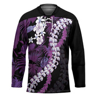 Poni Aloha Hawaii Lei Hockey Jersey Tropical Flowers Elegant Vibe - Polynesian Pride