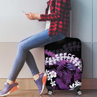 Poni Aloha Hawaii Lei Luggage Cover Tropical Flowers Elegant Vibe - Polynesian Pride