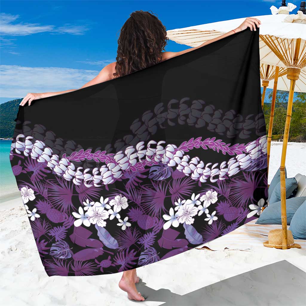 Poni Aloha Hawaii Lei Sarong Tropical Flowers Elegant Vibe - Polynesian Pride